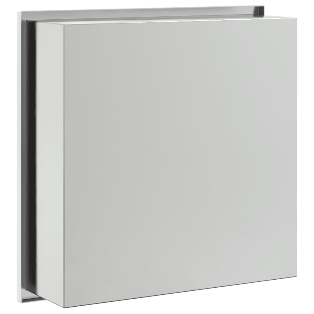 Nicchia per Doccia Argento Spazzolato 32x32x9cm in Acciaio Inox