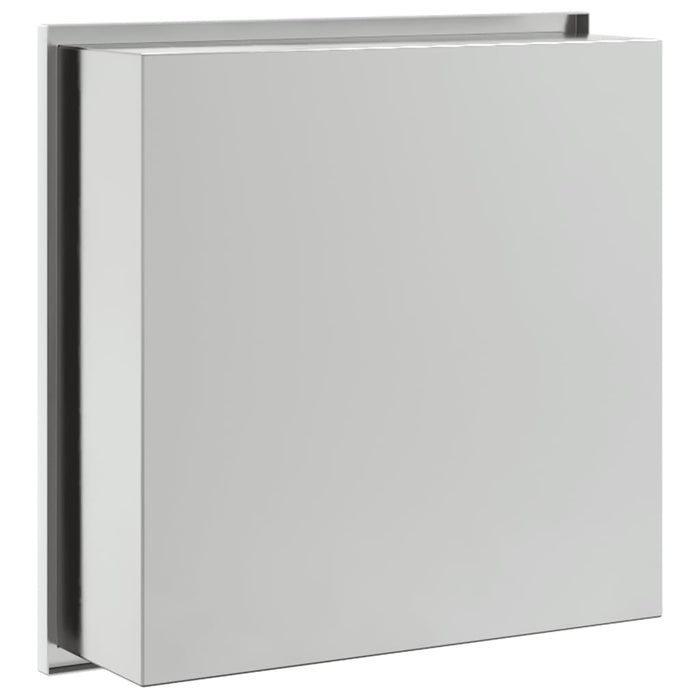 Nicchia per Doccia Argento Spazzolato 32x32x9cm in Acciaio Inox