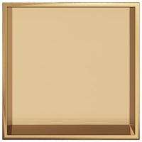 Nicchia per Doccia Oro Spazzolato 32x32x9cm in Acciaio Inox