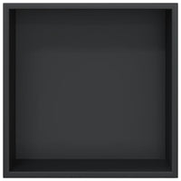 Nicchia per Doccia Nero Opaco 32x32x9cm in Acciaio Inox