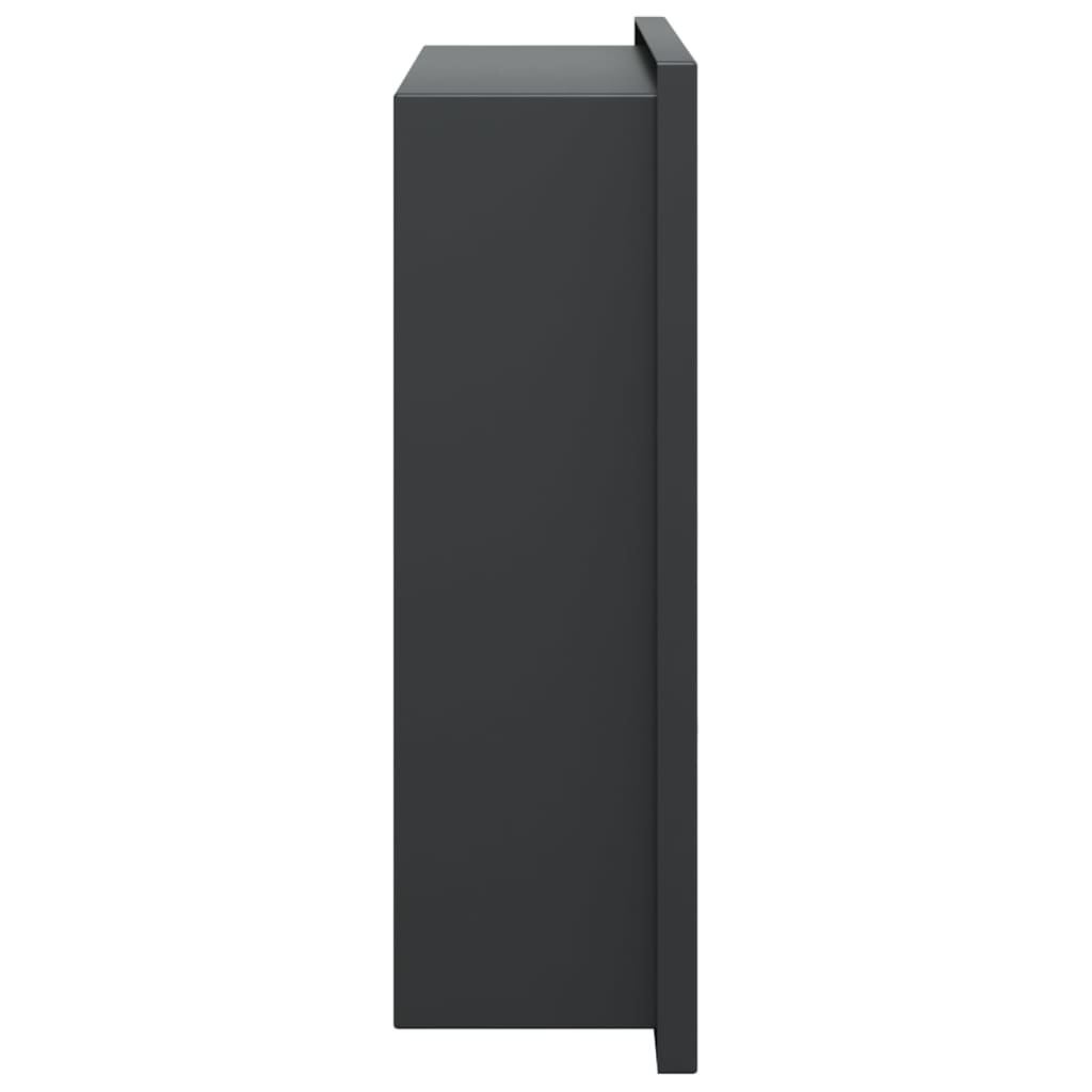 Nicchia per Doccia Nero Opaco 32x32x9cm in Acciaio Inox