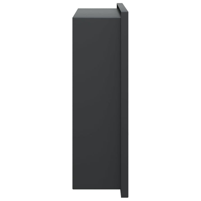 Nicchia per Doccia Nero Opaco 32x32x9cm in Acciaio Inox