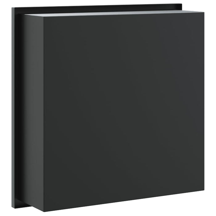 Nicchia per Doccia Nero Opaco 32x32x9cm in Acciaio Inox