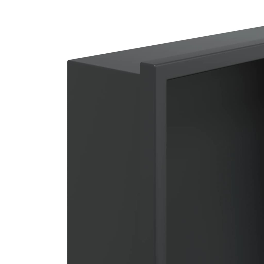 Nicchia per Doccia Nero Opaco 32x32x9cm in Acciaio Inox