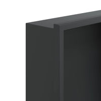 Nicchia per Doccia Nero Opaco 32x32x9cm in Acciaio Inox