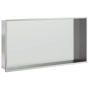 Nicchia per Doccia Argento Spazzolato 62x32x9cm in Acciaio Inox 4005128