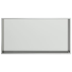 Nicchia per Doccia Argento Spazzolato 62x32x9cm in Acciaio Inox 4005128