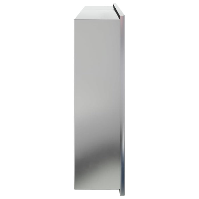 Nicchia per Doccia Argento Spazzolato 62x32x9cm in Acciaio Inox 4005128
