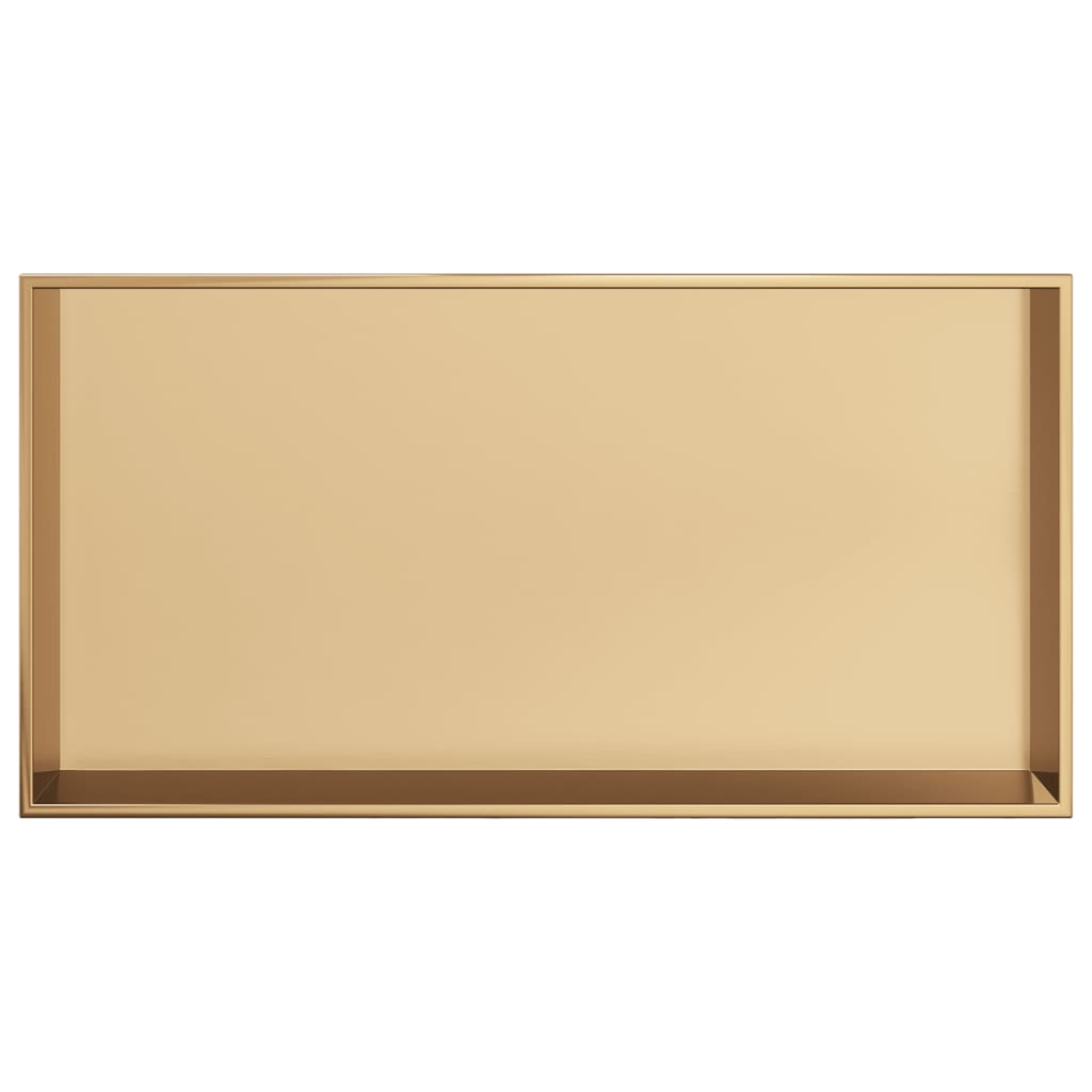 Nicchia per Doccia Oro Spazzolato 62x32x9cm in Acciaio Inox 4005129