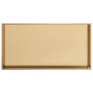 Nicchia per Doccia Oro Spazzolato 62x32x9cm in Acciaio Inox 4005129