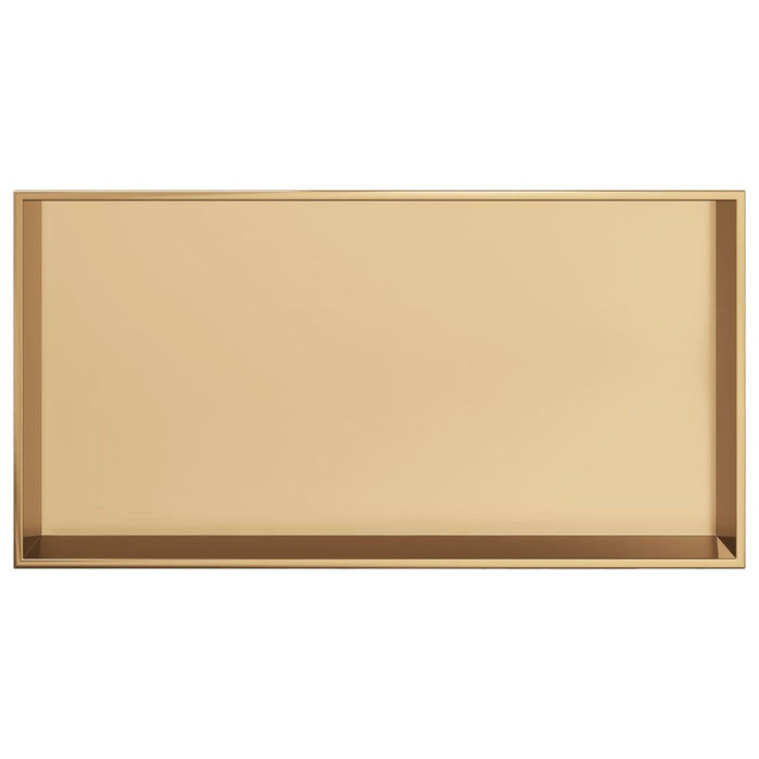 Nicchia per Doccia Oro Spazzolato 62x32x9cm in Acciaio Inox 4005129