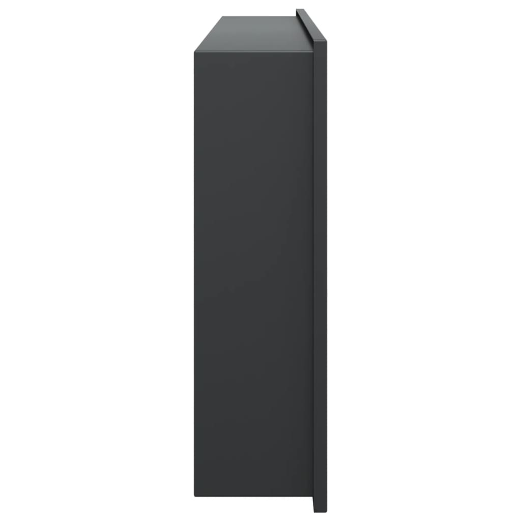 Nicchia per Doccia Nero Opaco 62x32x9cm in Acciaio Inox