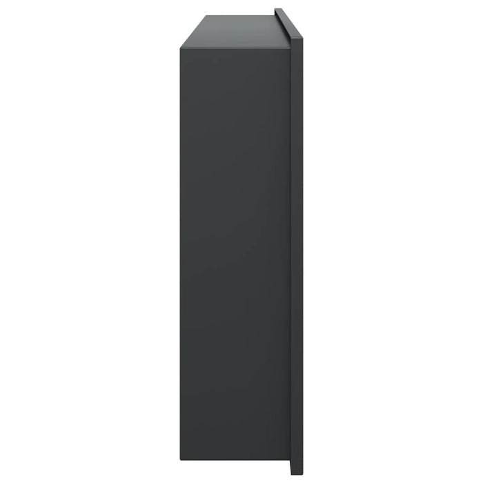 Nicchia per Doccia Nero Opaco 62x32x9cm in Acciaio Inox