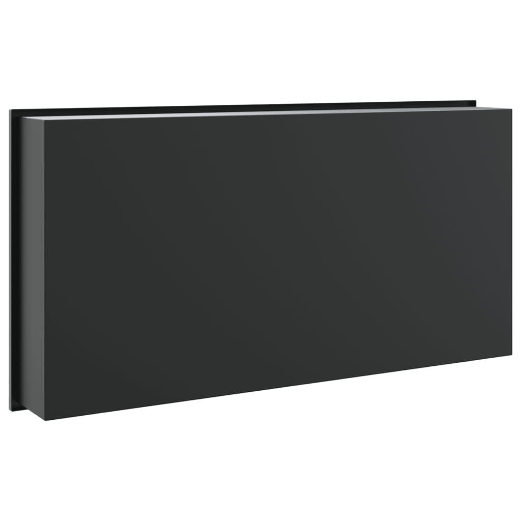 Nicchia per Doccia Nero Opaco 62x32x9cm in Acciaio Inox