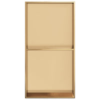 Nicchia per Doccia Oro Spazzolato 32x62x9cm in Acciaio Inox