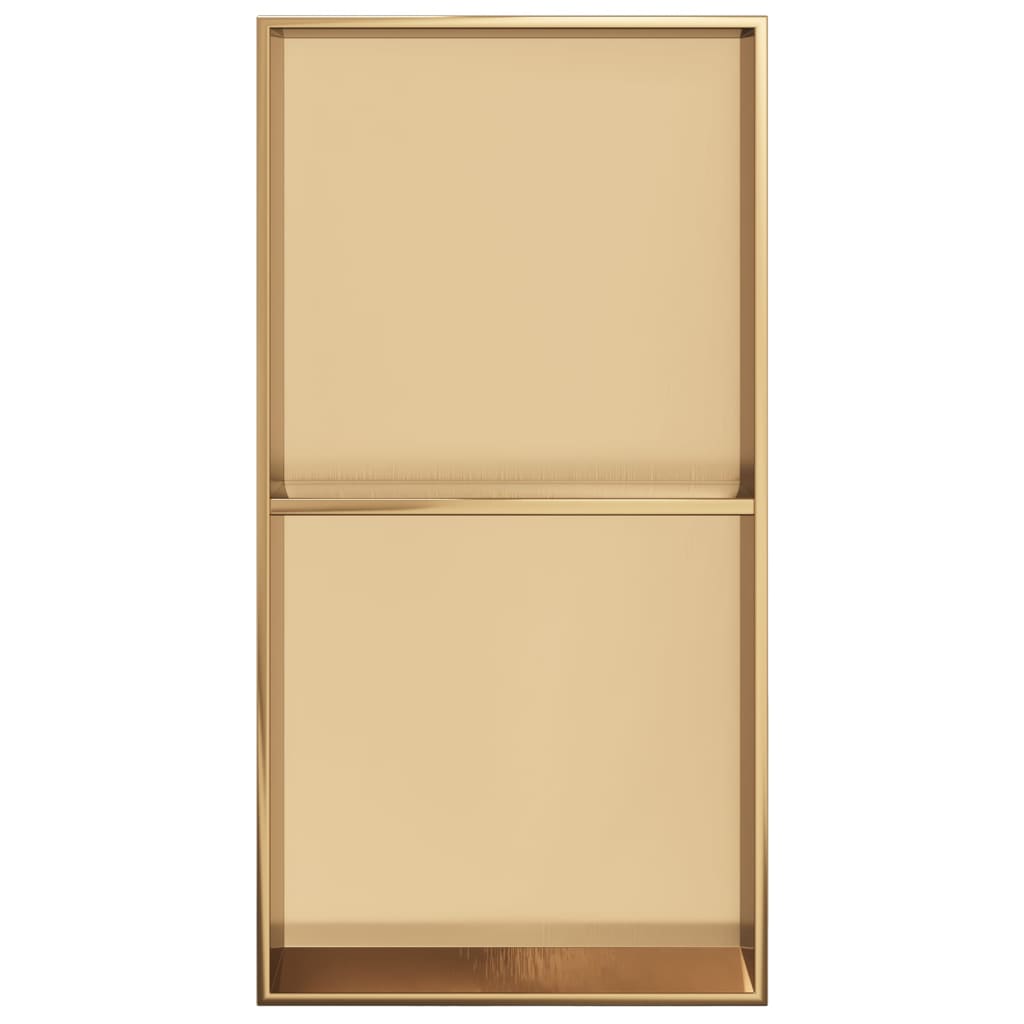 Nicchia per Doccia Oro Spazzolato 32x62x9cm in Acciaio Inox 4005133
