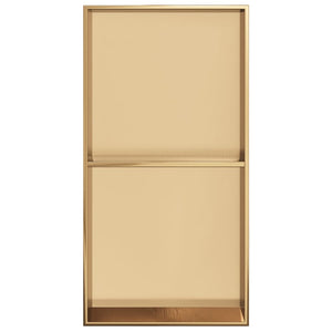 Nicchia per Doccia Oro Spazzolato 32x62x9cm in Acciaio Inox 4005133
