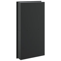 vidaXL Nicchia per Doccia Nero Opaco 32x62x9cm in Acciaio Inox