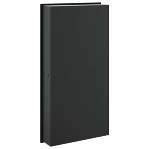 vidaXL Nicchia per Doccia Nero Opaco 32x62x9cm in Acciaio Inox