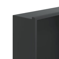 vidaXL Nicchia per Doccia Nero Opaco 32x62x9cm in Acciaio Inox