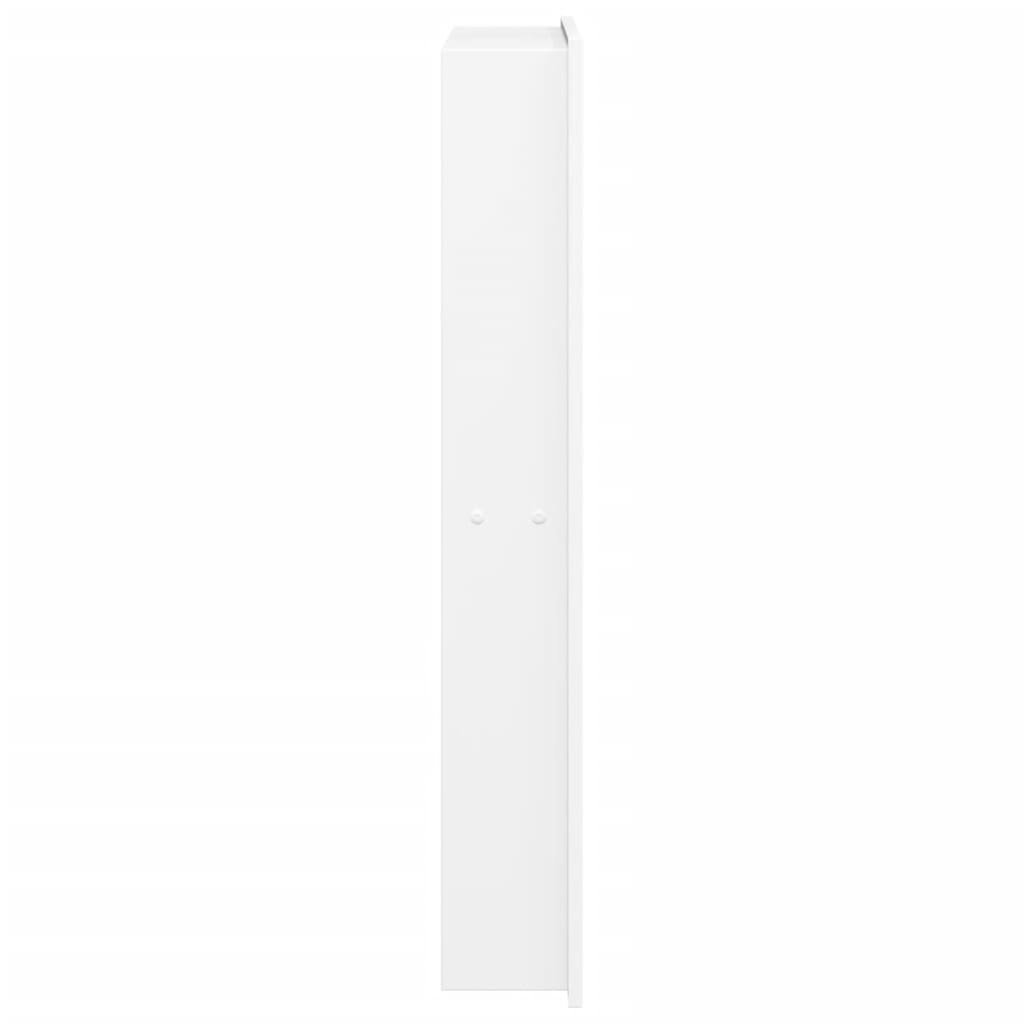 vidaXL Nicchia per Doccia Bianco Opaco 32x62x9cm in Acciaio Inox