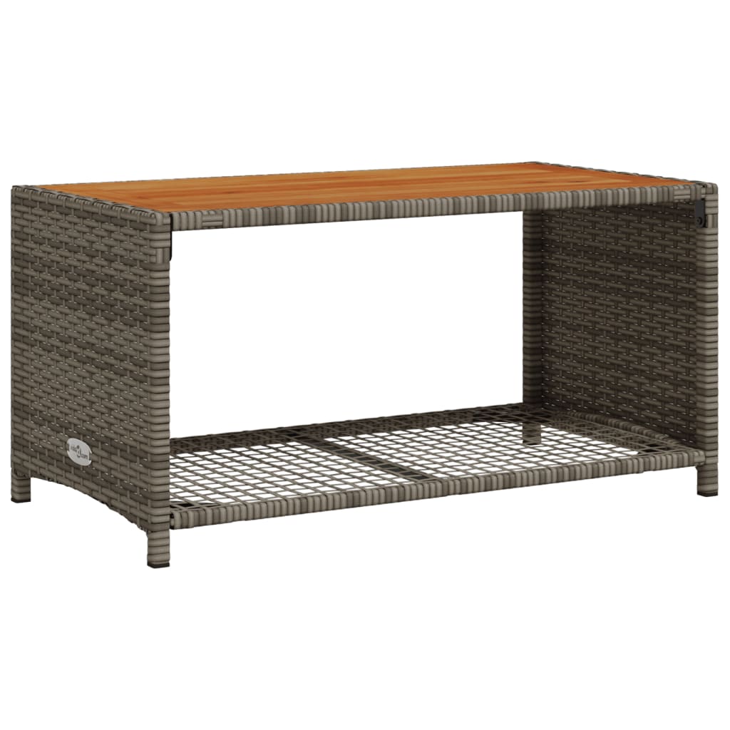 Set Divani da Giardino 4 pz con Cuscini in Polyrattan Grigio