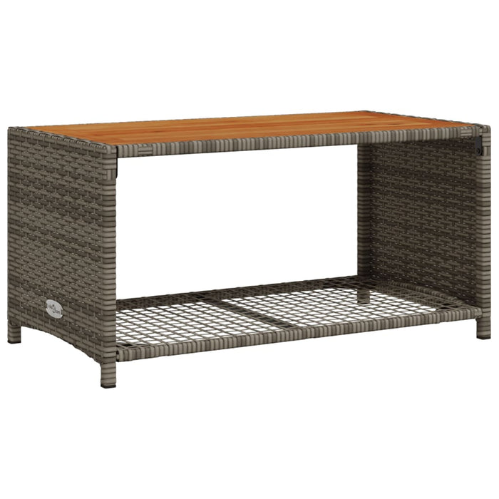 Set Divani da Giardino 4 pz con Cuscini in Polyrattan Grigio