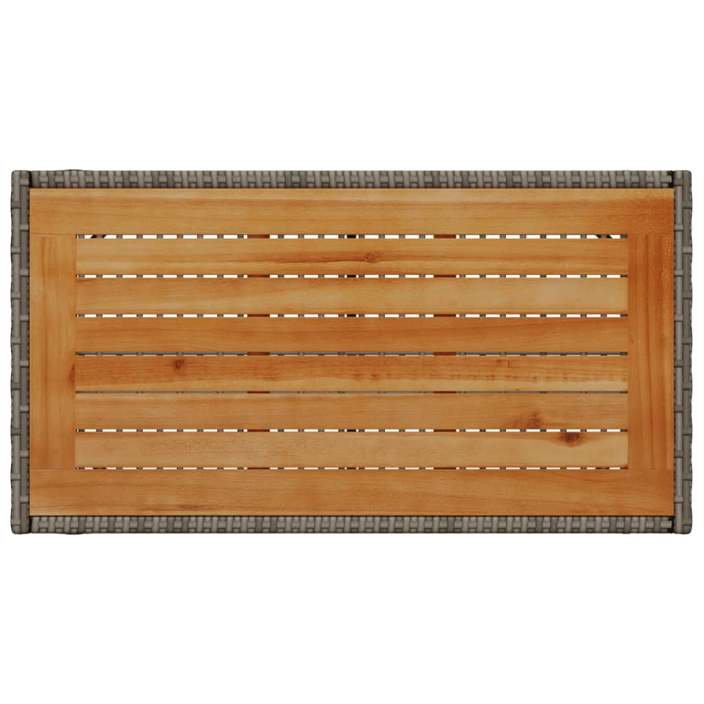 Set Divani da Giardino 4 pz con Cuscini in Polyrattan Grigio