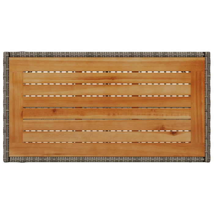 Set Divani da Giardino 4 pz con Cuscini in Polyrattan Grigio