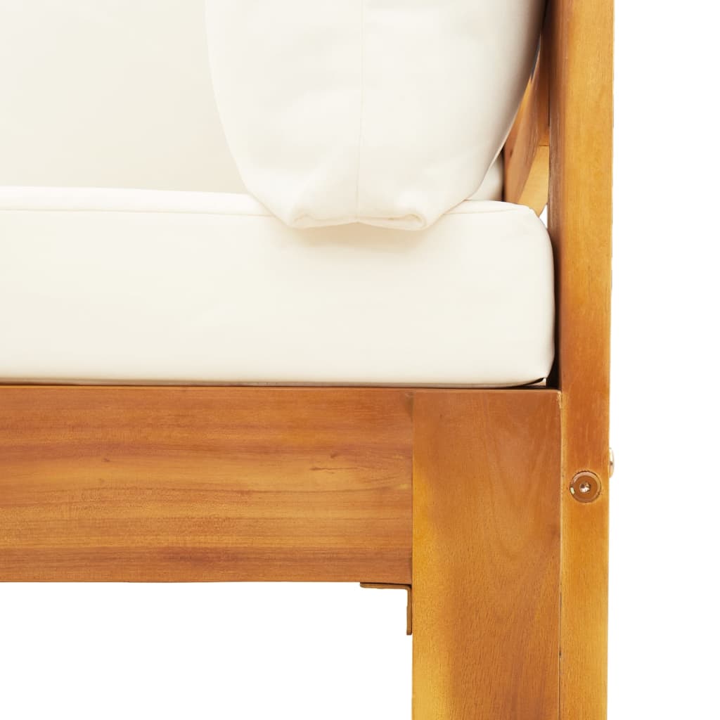 Set Divano Giardino 9 pz con Cuscini Legno Massello di Acacia