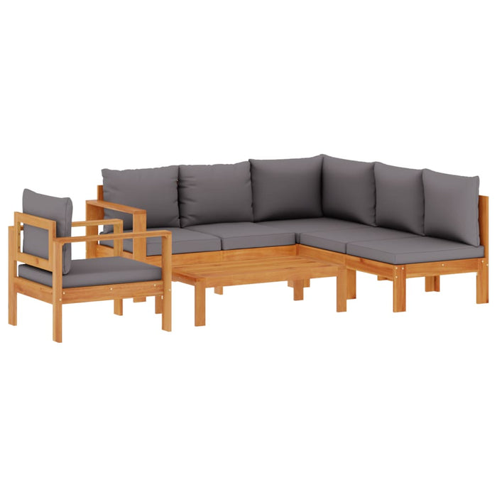 Set Divano da Giardino 5 pz con Cuscini Legno Massello Acacia 3214871