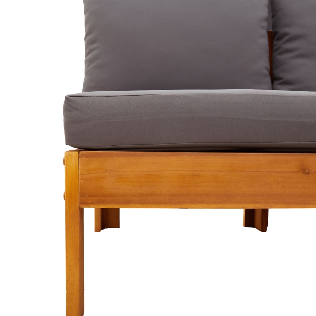 Set Divano da Giardino 5 pz con Cuscini Legno Massello Acacia 3214871