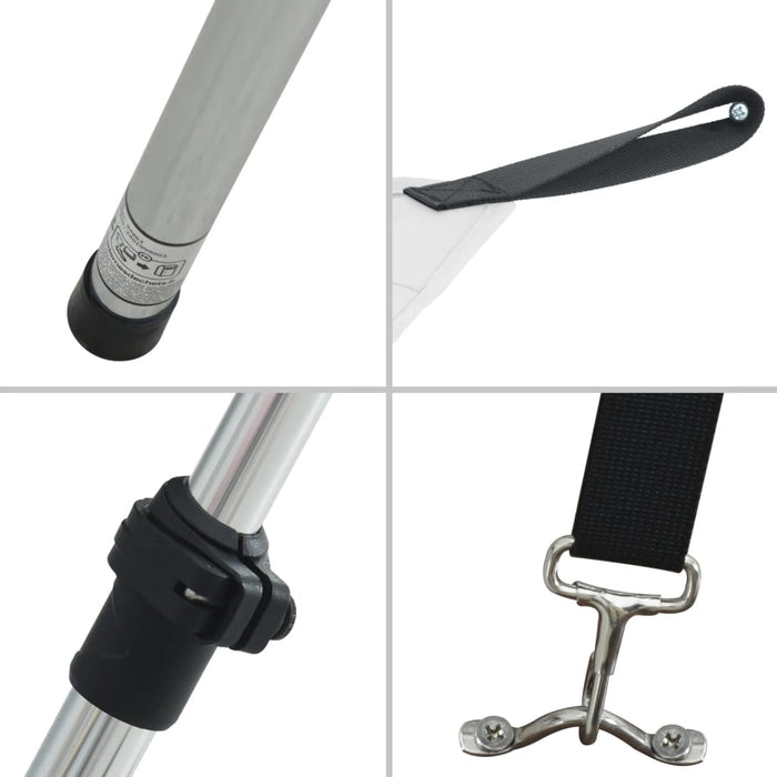 Set Estensione Tendalino a T Bianco 170x170x(113-182,5) cm