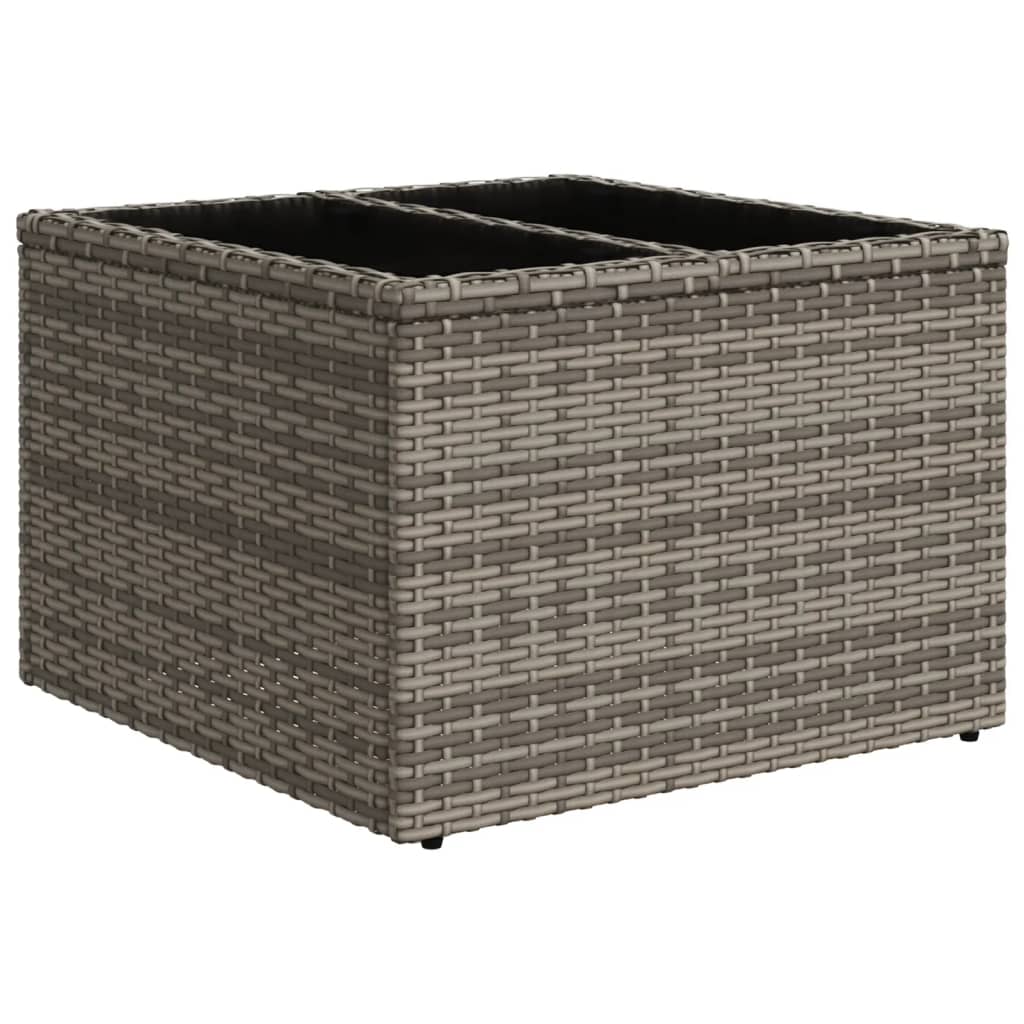 Set Divano da Giardino 5 pz con Cuscini-Sofa da Giardino-Divanetto da esterno Grigio in Polyrattan 507648