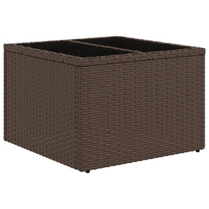 Set Divano da Giardino 5 pz con Cuscini-Sofa da Giardino-Divanetto da esterno Marrone in Polyrattan 121480