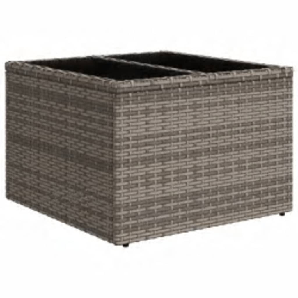 Set Divano da Giardino 8 pz con Cuscini Grigio in Polyrattan 3219939