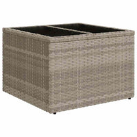 Set Divani da Giardino 7pz con Cuscini Grigio Chiaro Polyrattan 3220201