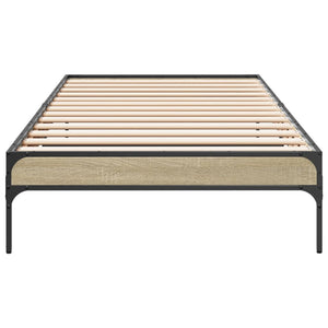 Giroletto Rovere Sonoma 90x200 cm Legno Multistrato e Metallo 845032