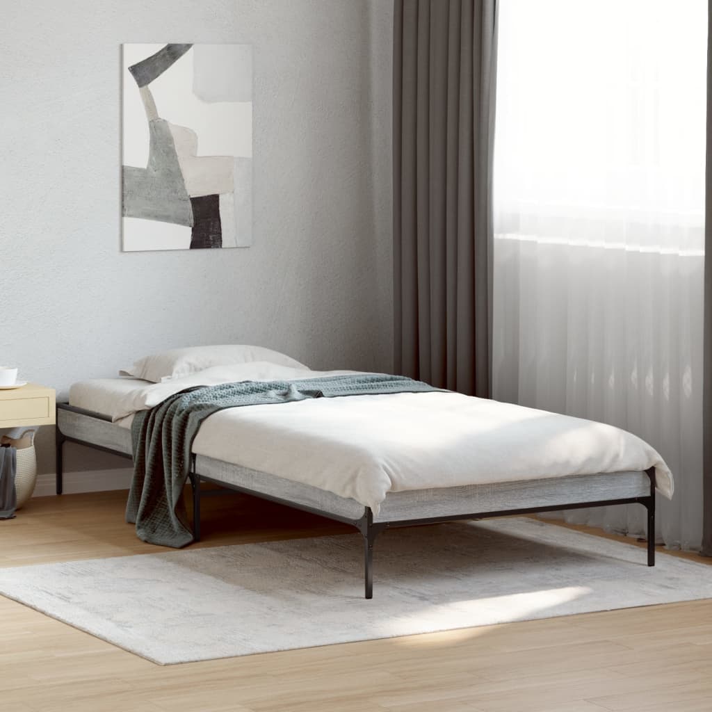 Giroletto senza Materasso-Struttura Letto Rovere Sonoma 90x190 cm 564659