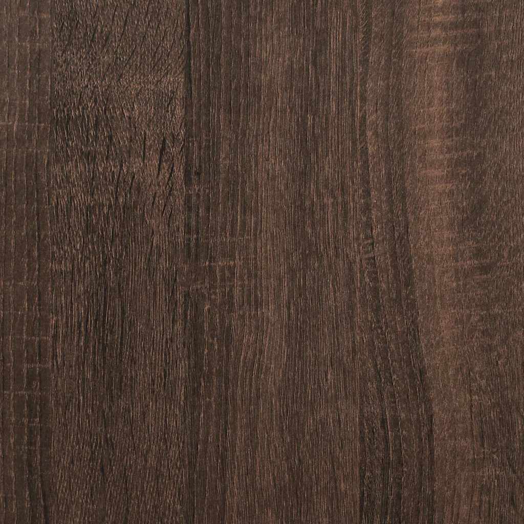 Giroletto Rovere Marrone 75x190 cm Legno Multistrato e Metallo 845060