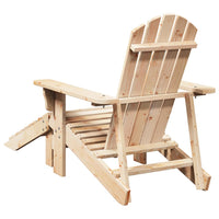 Sedia Adirondack con Ottomana in Legno Massello di Abete 4007240