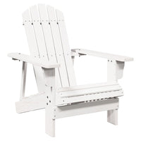Sedia Adirondack Bianca 69x85x90,5 cm Legno Massello di Abete 4007243