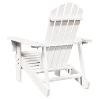 Sedia Adirondack Bianca 69x85x90,5 cm Legno Massello di Abete 4007243
