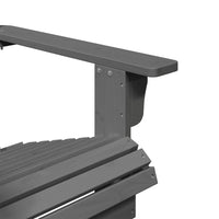 Sedia Adirondack Grigia 69x85x90,5 cm Legno Massello di Abete 4007244