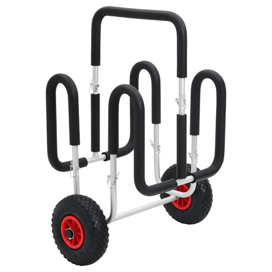 Carrello SUP per 2 Tavole da Surf 90 kg in Alluminio