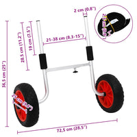 Carrello per Kayak 90 kg in Alluminio 94878