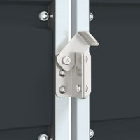 Copribidone Ruote Bidone Singolo Antracite 72x81x115 cm Acciaio 4006173