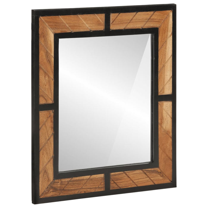 Set Mobili da Bagno 2 pz in Ferro e Legno Massello di Acacia 3217119