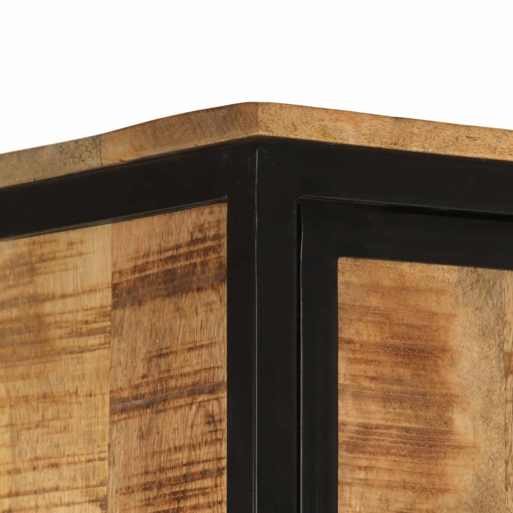 Mobile da Bagno 40x27x180 cm in Ferro e Legno Massello di Mango 3217113