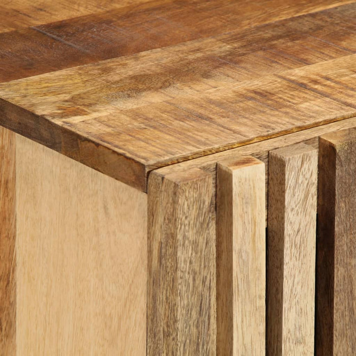 vidaXL Credenze 3 pz 60x34x75 cm in Legno Massello di Mango Grezzo